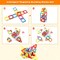 Coodoo Upgraded Magnetic Blocks Tough Tiles STEM Toys for 3+ Year Old Boys and Girls Learning by Playing Games for Toddlers Kids, Compatible with Major Brands Building Blocks - Starter Set